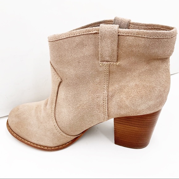 {Splendid} Rugged Suede Cowboy Ankle Booties - Picture 4 of 16